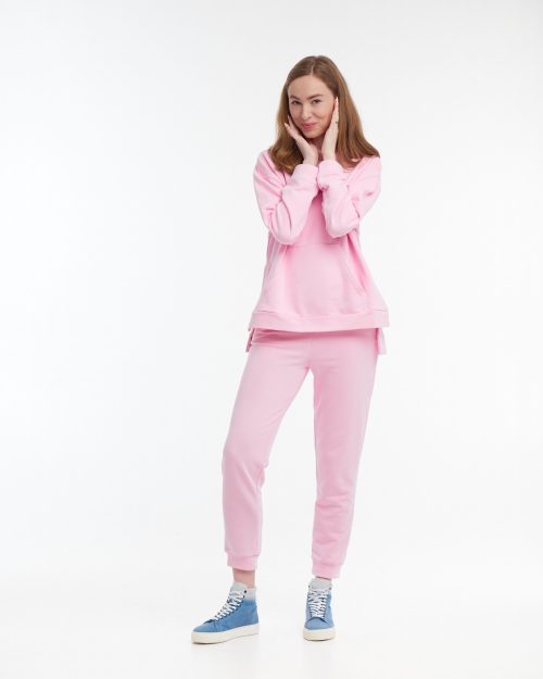 Жіночий костюм повсякденний пастельно-рожевий ALMA wem | Women’s fashion casual track suit pastel-pink ALMA wem