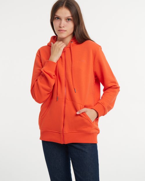 Худі унісекс Regular Fit помаранчевий на блискавці WEM Colors of Spell | Unisex orange Regular fit with Zip Hoodie WEM Colors of Spell